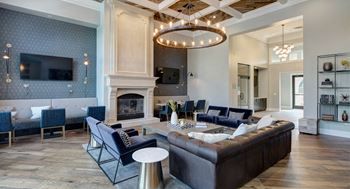Clubhouse Redesign with Tech Banquettes at The MilTon Luxury Apartments, Vernon Hills